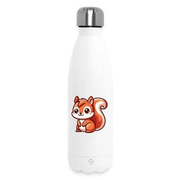 Kleines süßes Eichhörnchen - Thermosflasche 500 ml - Weiß - Vorne