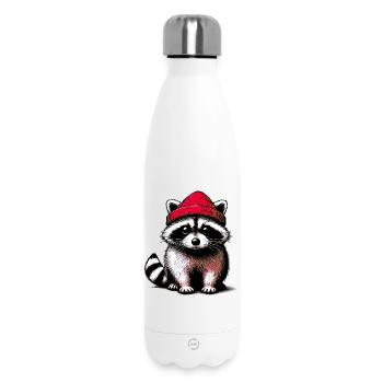 Waschbär - Thermosflasche 500 ml - Weiß - Vorne
