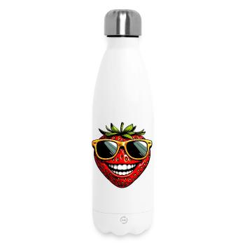 Fraise Fraises - Bouteille isotherme 500 ml - blanc - Devant