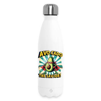 Avo-Cado the Savior - Insulated Water Bottle 500 ml - white - Front