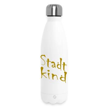 City Child Hand Lettering Gold - Insulated Water Bottle 500 ml - white - Front