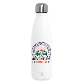 Berge – Das Abenteuer ruft - Thermosflasche 500 ml - Weiß - Vorne