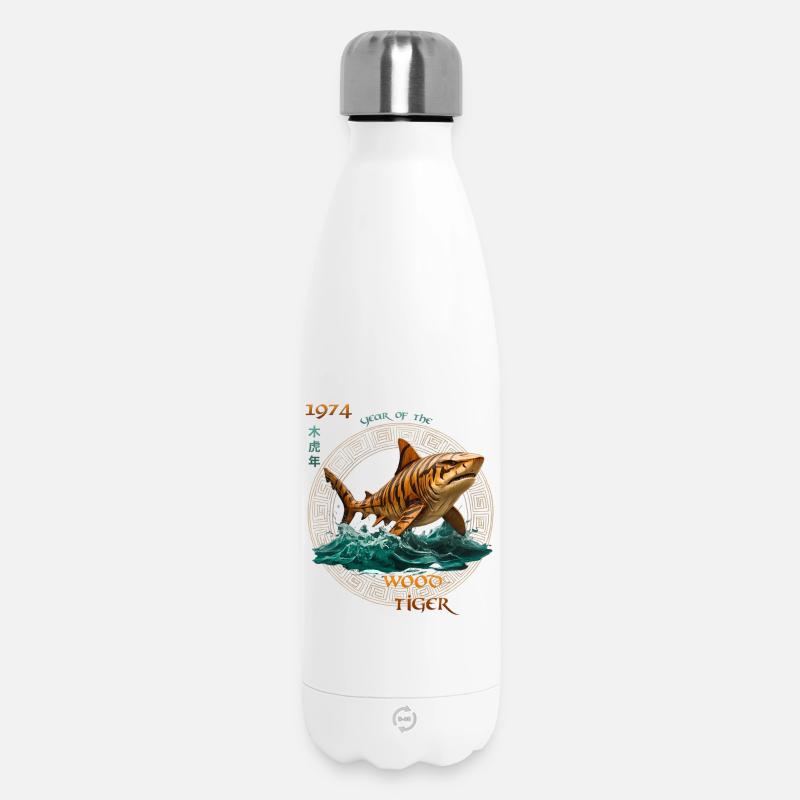 1974_Holz-Tiger - Thermosflasche 500 ml - Weiß