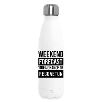 Reggaeton - Insulated Water Bottle 500 ml - white - Front