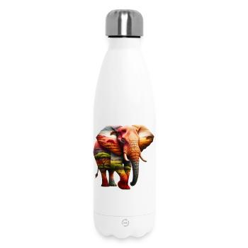 Éléphant - Bouteille isotherme 500 ml - blanc - Devant