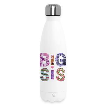 BIG SIS II- Sister - Big Sister - Partner Look - Insulated Water Bottle 500 ml - white - Front