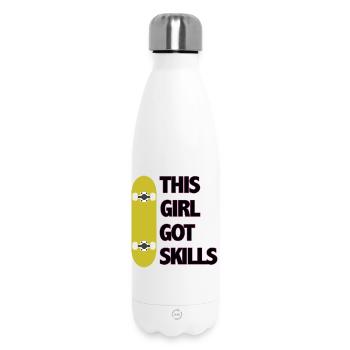 Dieses Mädchen hat Fähigkeiten - Thermosflasche 500 ml - Weiß - Vorne