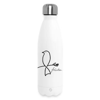 Peace - Insulated Water Bottle 500 ml - white - Front