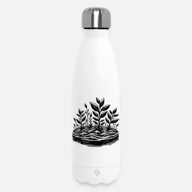 Meer voller Leben – Pflanzen statt Plastik - Thermosflasche 500 ml - Weiß