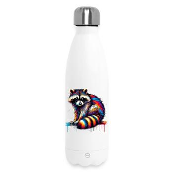 Waschbär - Thermosflasche 500 ml - Weiß - Vorne