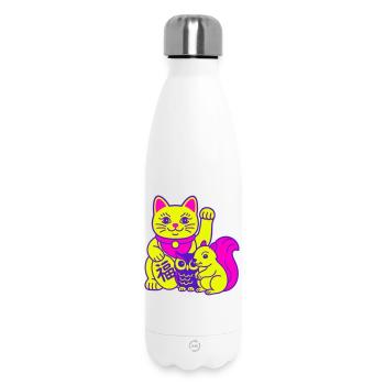 Des animaux chanceux ! - Bouteille isotherme 500 ml - blanc - Devant