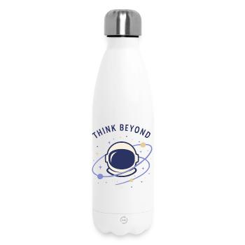 Denke Weiter - Thermosflasche 500 ml - Weiß - Vorne