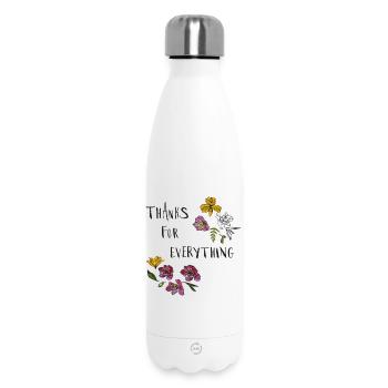 Merci pour tout - Bouteille isotherme 500 ml - blanc - Devant