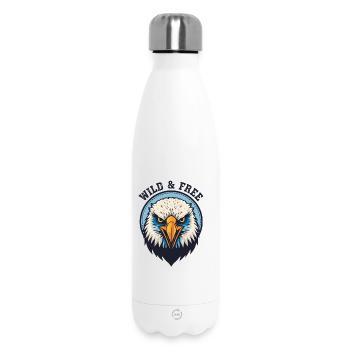 Wild and Free Eagle - Insulated Water Bottle 500 ml - white - Front