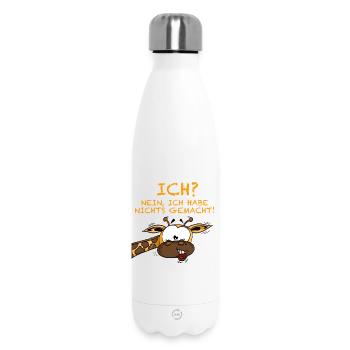 I wasn't giraffe - Insulated Water Bottle 500 ml - white - Front