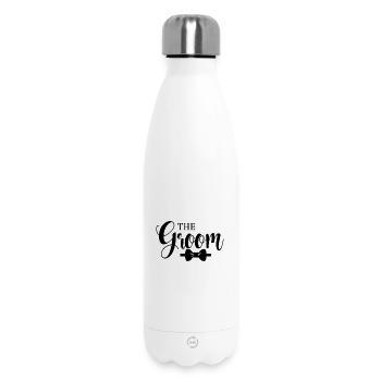 Design Minimaliste The Groom - Bouteille isotherme 500 ml - blanc - Devant