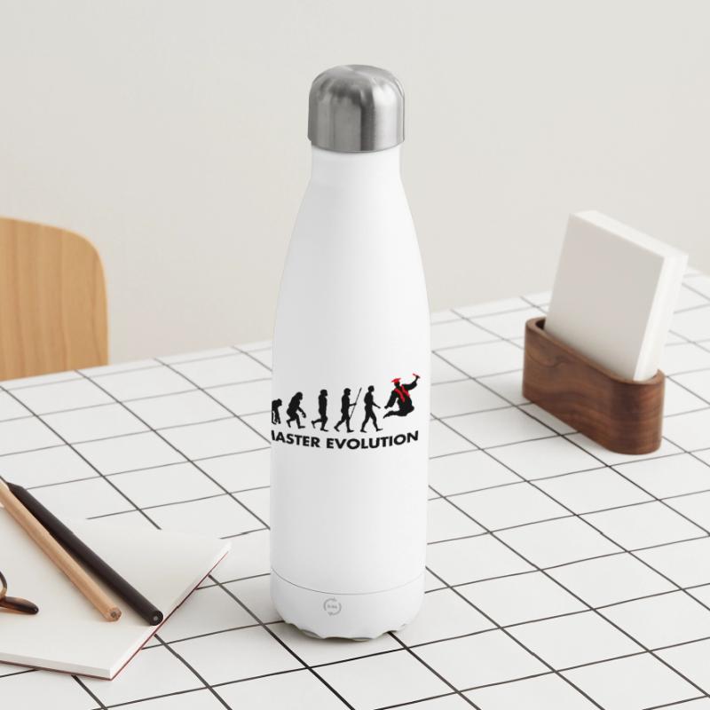 Master evolution exam passed school graduation Insulated Water Bottle 500 ml