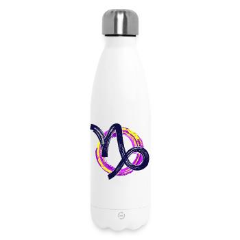 Astronomy Esoteric Capricorn Zodiac Horoscope - Insulated Water Bottle 500 ml - white - Front