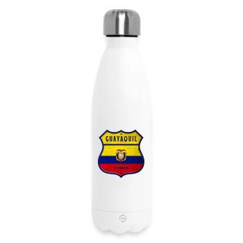 Guayaquil Ecuador Wappen Flaggen Design - Thermosflasche 500 ml - Weiß - Vorne