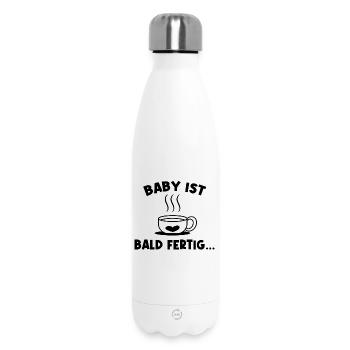 Pregnancy Pregnant Statement Baby Bump - Insulated Water Bottle 500 ml - white - Front