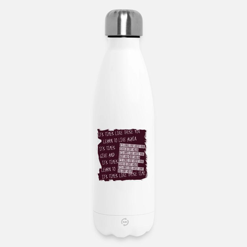 Bannière Apprendre à Vivre à Nouveau - Bouteille isotherme 500 ml - blanc
