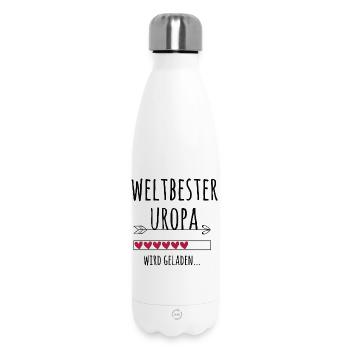 werdender Uropa Schwangerschaft Geschenk - Thermosflasche 500 ml - Weiß - Vorne