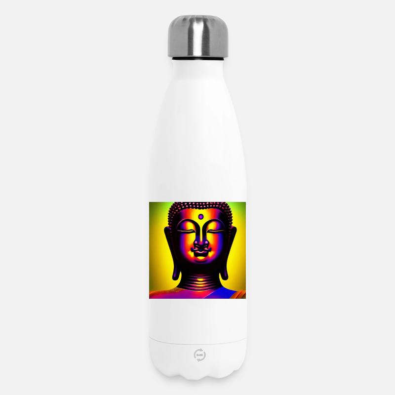 Méditation Bouddha Zen - Bouteille isotherme 500 ml - blanc
