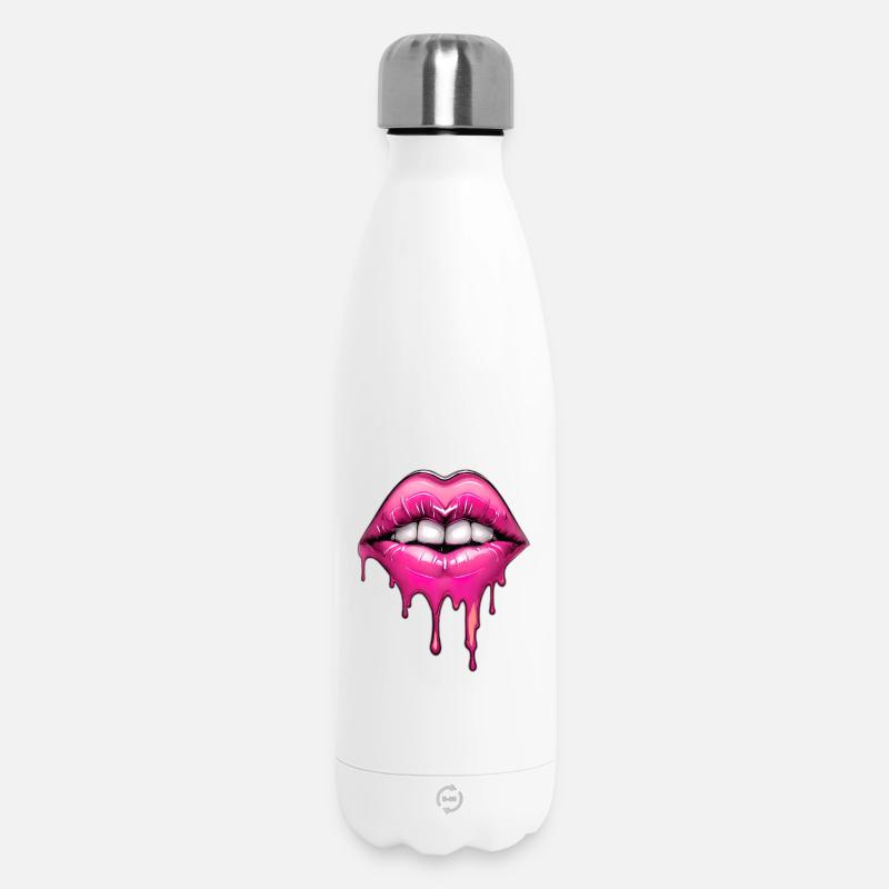 Lippen - Thermosflasche 500 ml - Weiß