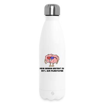 Movies Statement Film Schauen Theater Streaming - Thermosflasche 500 ml - Weiß - Vorne