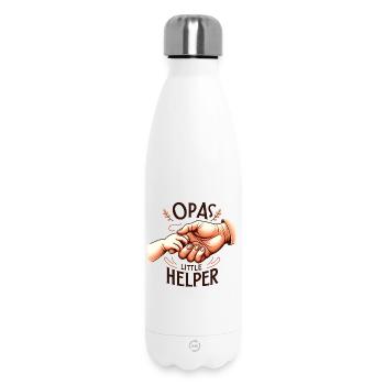 Grandpa's Little Helper - Insulated Water Bottle 500 ml - white - Front
