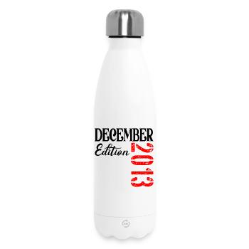 13th Birthday December 2013 Edition BOYS GIRLS - Insulated Water Bottle 500 ml - white - Front