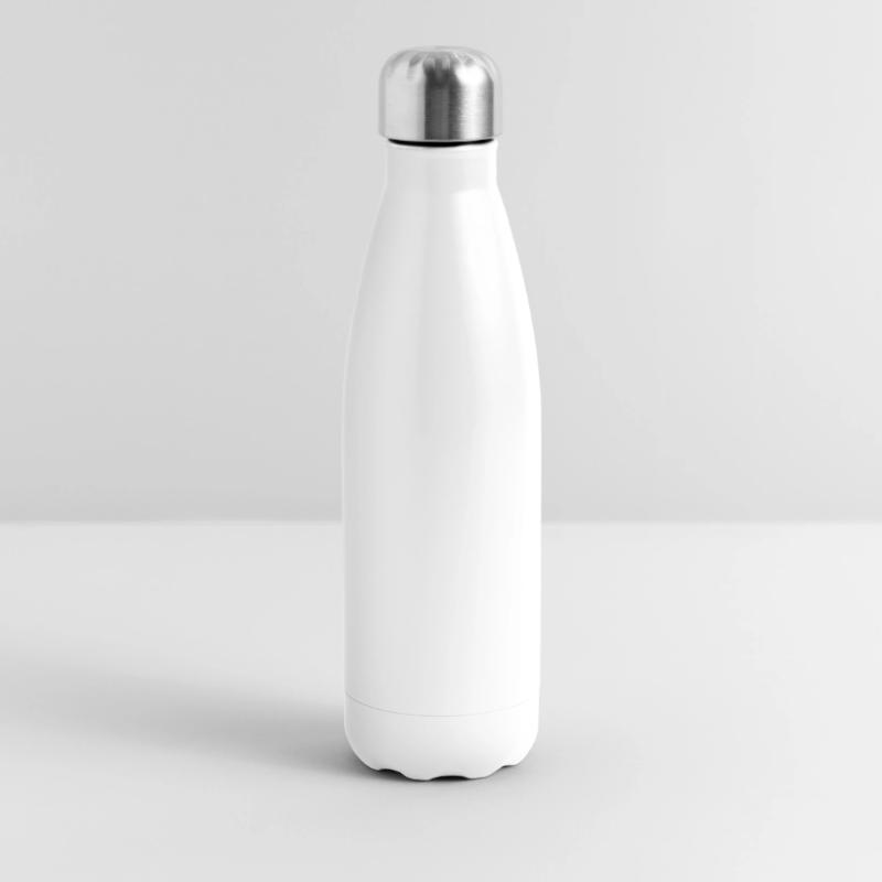 Lancement d’une fusée dans l’espace devant le ciel nocturne dans un style comique Bouteille isotherme 500 ml