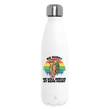 Campsite Hiker Statement Camping Nature - Insulated Water Bottle 500 ml - white - Front