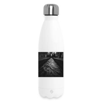 Freiburger Bächle Freiburg Watercourse Poster - Insulated Water Bottle 500 ml - white - Front