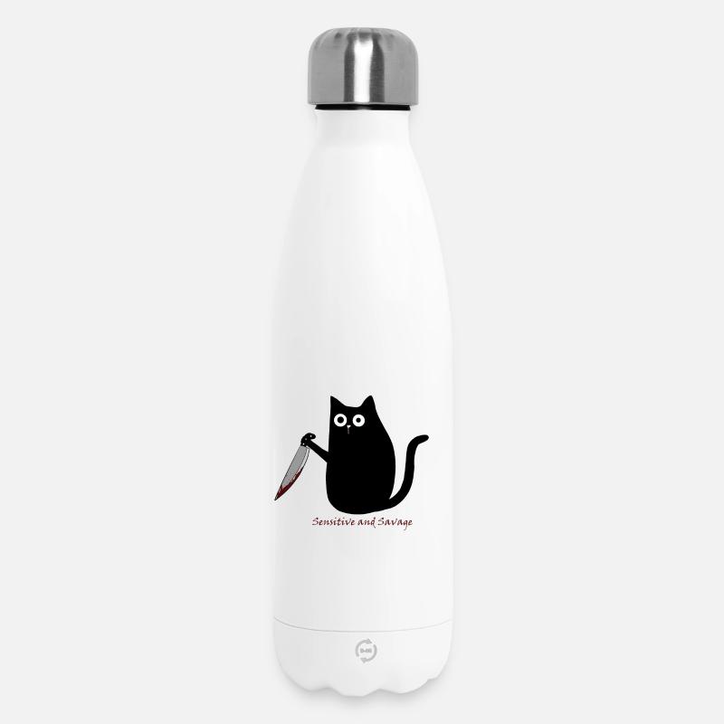 Sensible et sauvage - Bouteille isotherme 500 ml - blanc