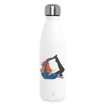 Himmlische Flexibilität Nachtakrobatik - Thermosflasche 500 ml - Weiß - Vorne