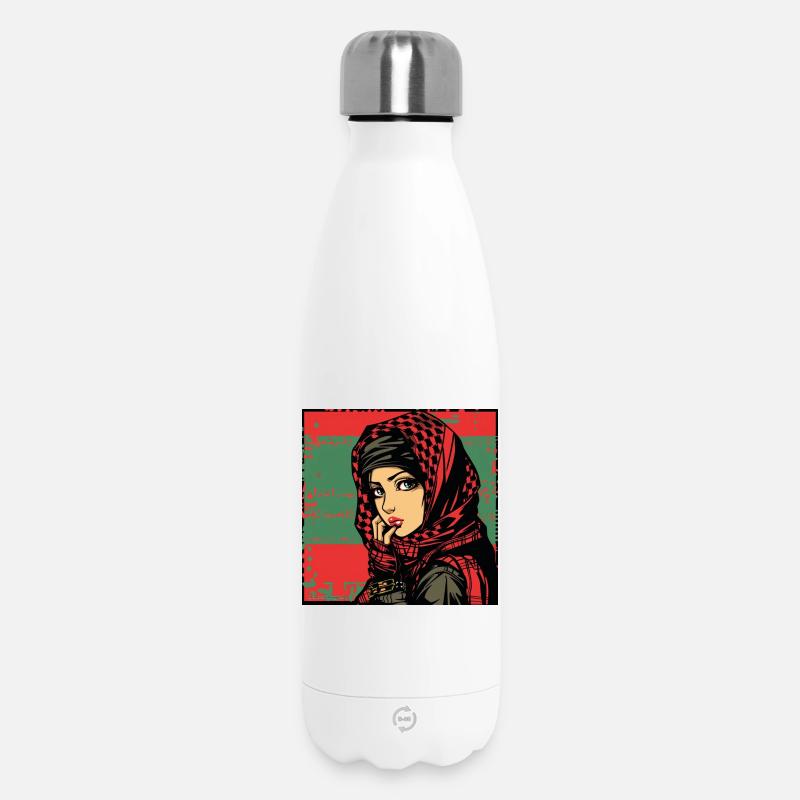 Fille de la révolution - Bouteille isotherme 500 ml - blanc