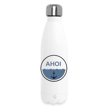 Anker Ahoi Logo I (black) - Thermosflasche 500 ml - Weiß - Vorne