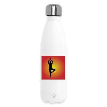 Silhouette Square - Insulated Water Bottle 500 ml - white - Front