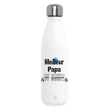 Meilleur Papa du Monde - Bouteille isotherme 500 ml - blanc - Devant