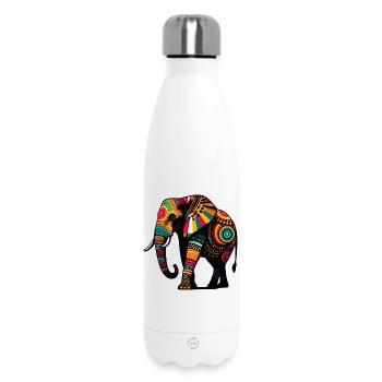 Elephant - Insulated Water Bottle 500 ml - white - Front