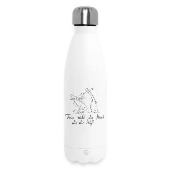 Nicht beißen und nicht fressen! - Thermosflasche 500 ml - Weiß - Vorne