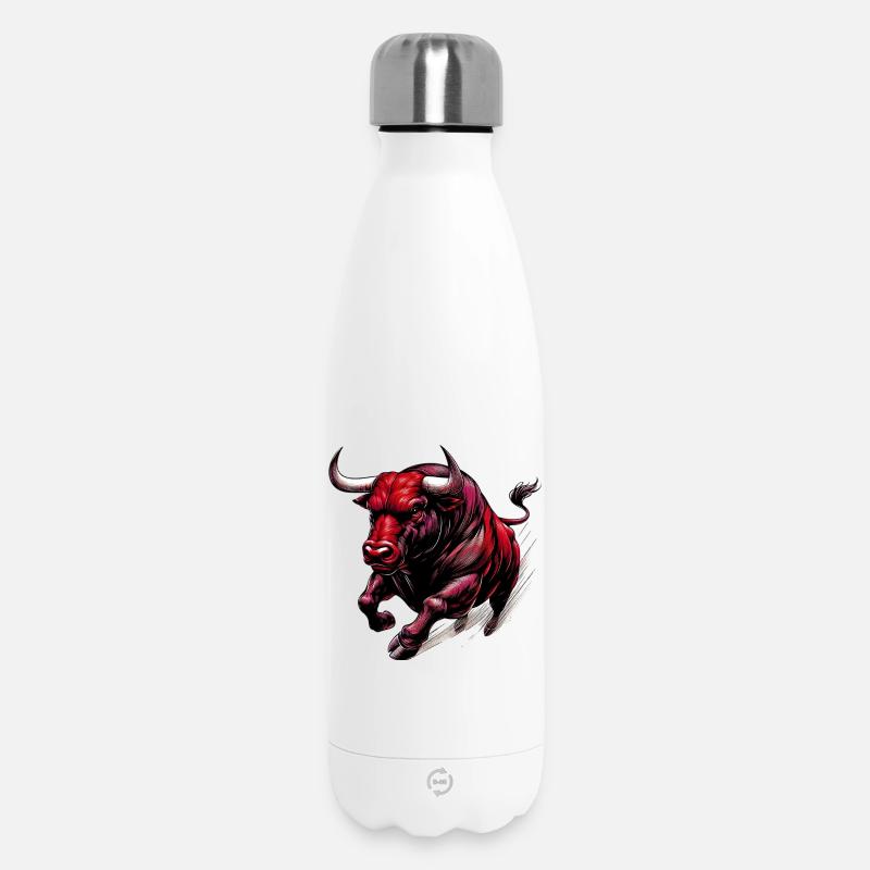 Taureau - Bouteille isotherme 500 ml - blanc