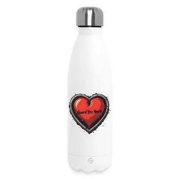Guard Your Heart - Insulated Water Bottle 500 ml - white - Front