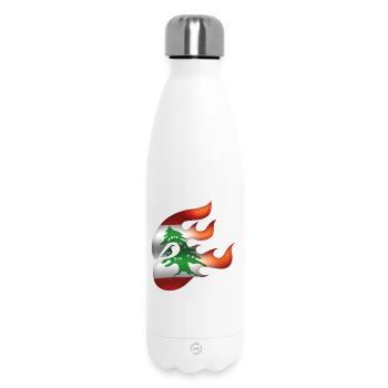 Drapeau du Liban - Liban - Ninja - Bouteille isotherme 500 ml - blanc - Devant