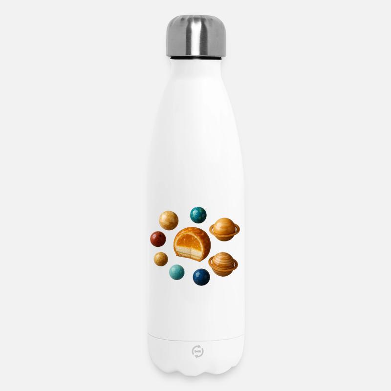 Sonnensystem-Dessert - ein skurriler Genuss - Thermosflasche 500 ml - Weiß