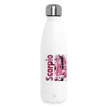 Sternzeichen Skorpion Aquarell - Thermosflasche 500 ml - Weiß - Vorne