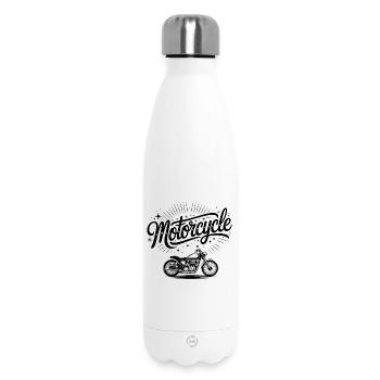 Pop - Logo de musique cool - Bouteille isotherme 500 ml - blanc - Devant
