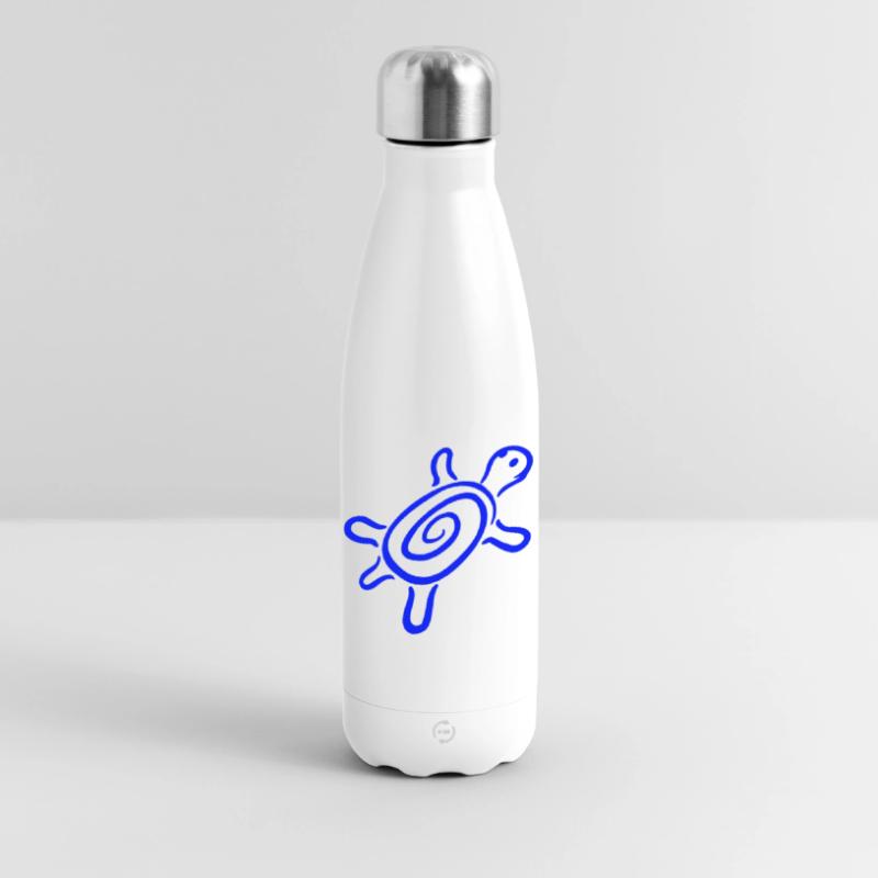 turtle spiral turtle shell pattern cute Insulated Water Bottle 500 ml
