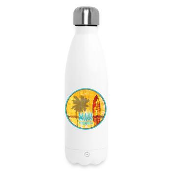 Maui Hawaii Vintage Surf  - Thermosflasche 500 ml - Weiß - Vorne